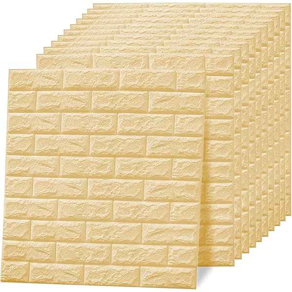 3D Brick Design Self-Adhesive Waterproof Foam Sheet 3D PE Foam Wallpaper